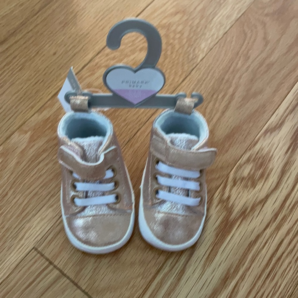 Baby girl pink sparkle high top